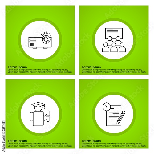 4 User interface Icon set for web and mobile applications
