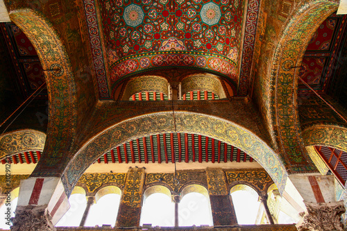 Umayyad mosque in the historical center of Damascus (sham) Syria