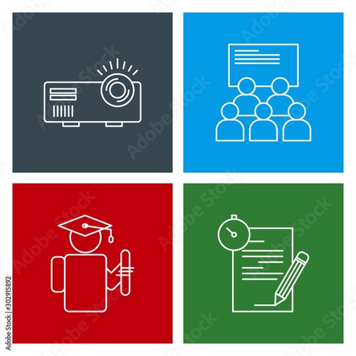4 User interface Icon set for web and mobile applications