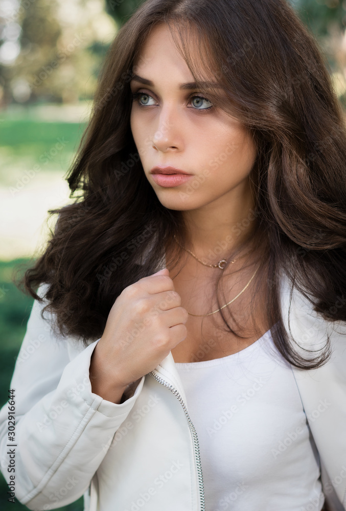 A beautiful woman with blue eyes A beautiful woman with blue eyes