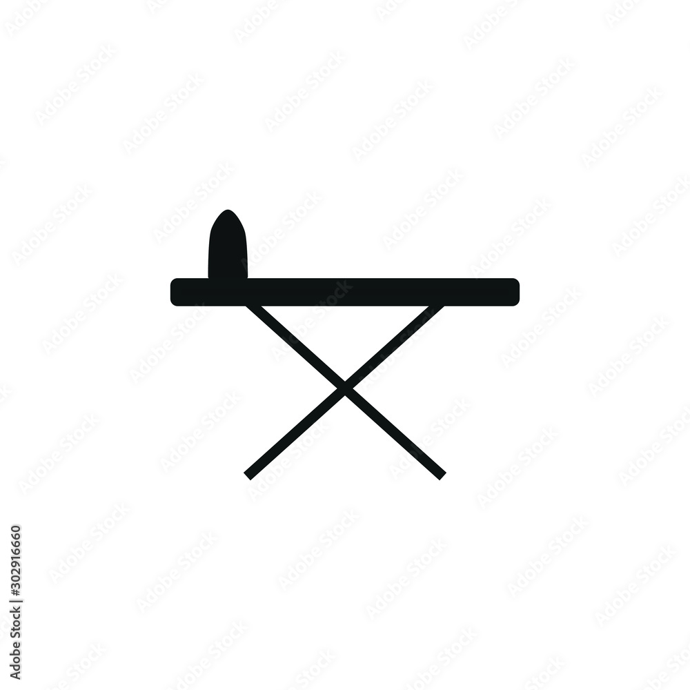 simple shapes ironing board icon vector simple shapes ironing board icon vector