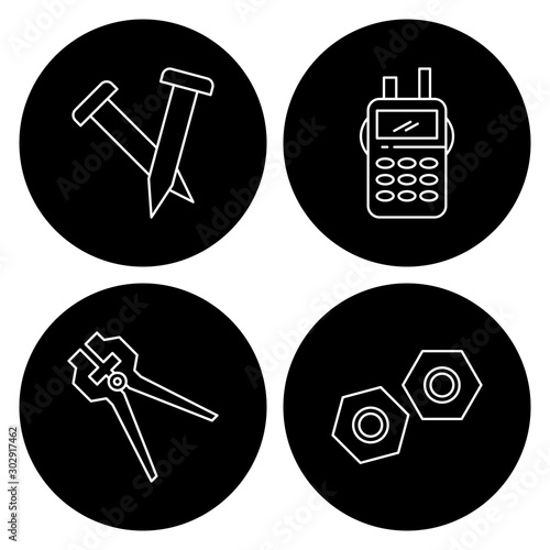 4 Simple Universal Related Color Icons