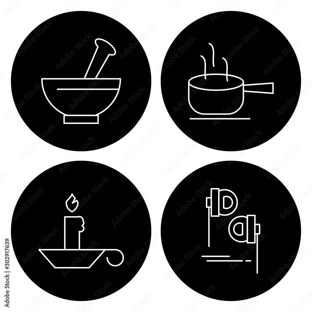 4 Simple Universal Related Color Icons 4 Simple Universal Related Color Icons