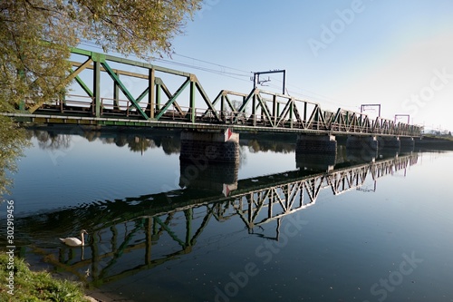 bridge over drava in ptuj city close to Ptujsko jezero photo