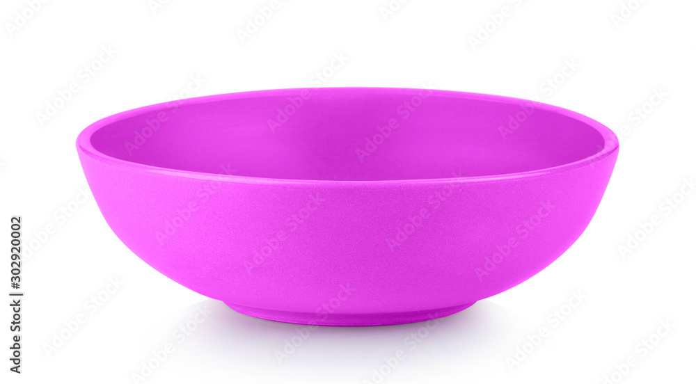 pink bowl isolated on white background pink bowl isolated on white background