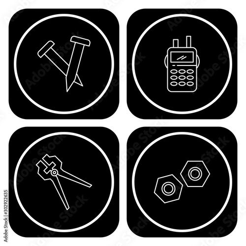 4 Simple Universal Related Color Icons