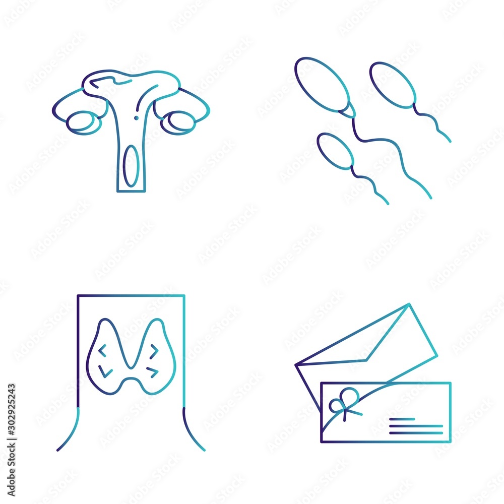 Fototapeta premium Simple Set of Universal Related Color Icons