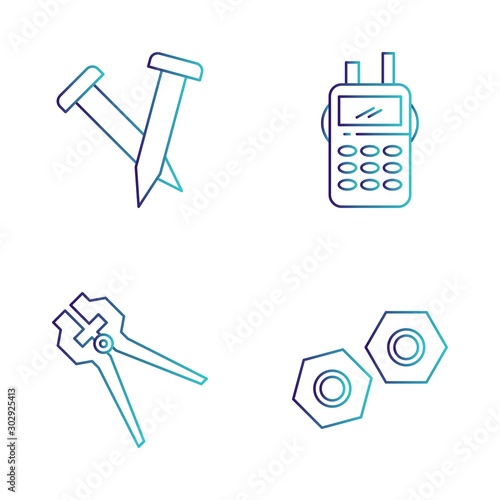 4 Simple Universal Related Color Icons