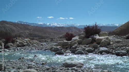 Wallpaper Mural Mountain landscape in the Himalaya Upper Mustang Nepal, a nice creek streaming in a beautifull landscape. Torontodigital.ca