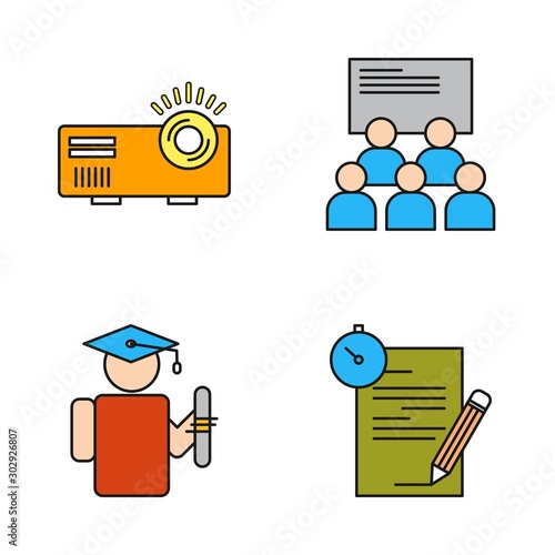 4 User interface Icon set for web and mobile applications