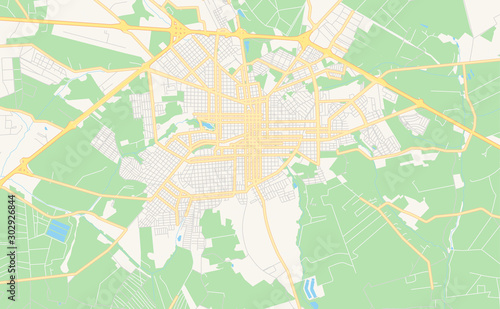 Printable street map of Assis  Brazil