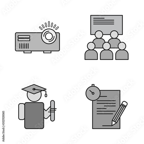 4 User interface Icon set for web and mobile applications