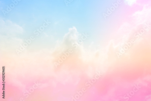 Soft Cloud sky subtle background pastel gradient color for sky cloud nature abstract background . © Wattanadach