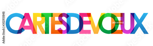 Bannière typographique CARTES DE VOEUX