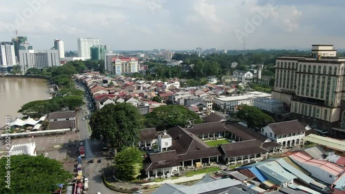 Kuching, Sarawak / Malaysia - November 8 2019: The buildings, landmarks and scenery of Kuching city, capital of Sarawak, Borneo island. Showing the famous landmarks in the Kuching city  photo