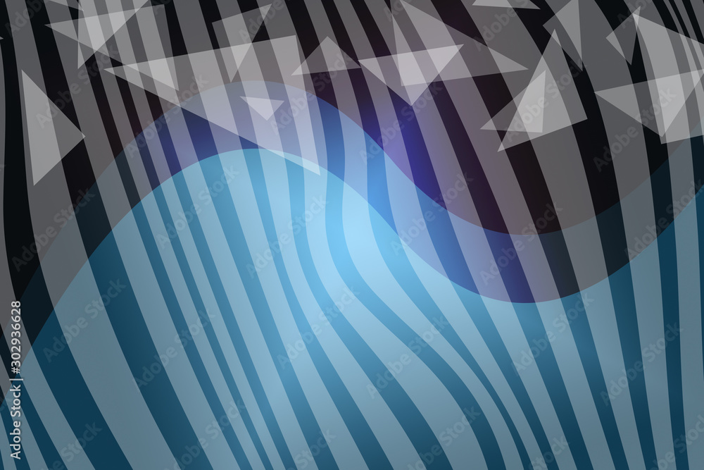 Obraz premium abstract, blue, design, light, pattern, technology, line, wave, illustration, digital, lines, 3d, wallpaper, texture, shape, motion, fractal, backdrop, curve, tunnel, art, computer, black, steel