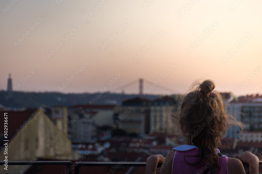 Fototapeta premium over lisbon