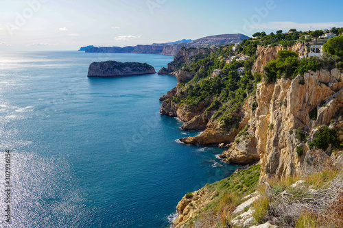 Beautiful landscapes of Javea in Spain - viewpoints, cliffs and nature photo