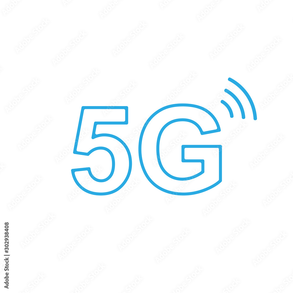 5g icon line style. Vector eps10 5g icon line style. Vector eps10