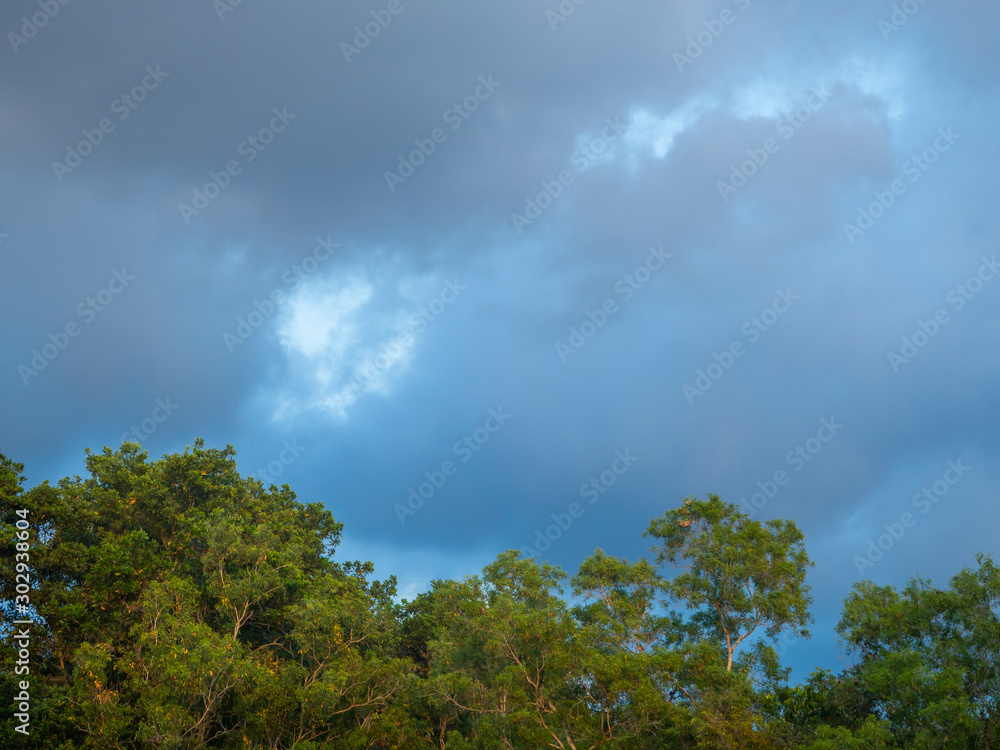 hills in the jungle with clouds in Thailand hills in the jungle with clouds in Thailand
