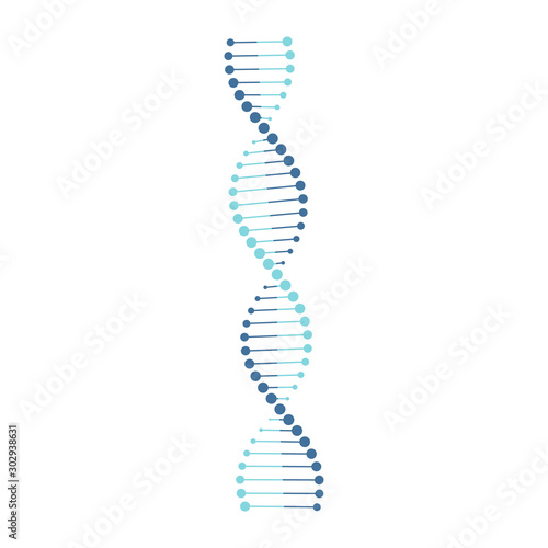 DNA icon symbol flat style