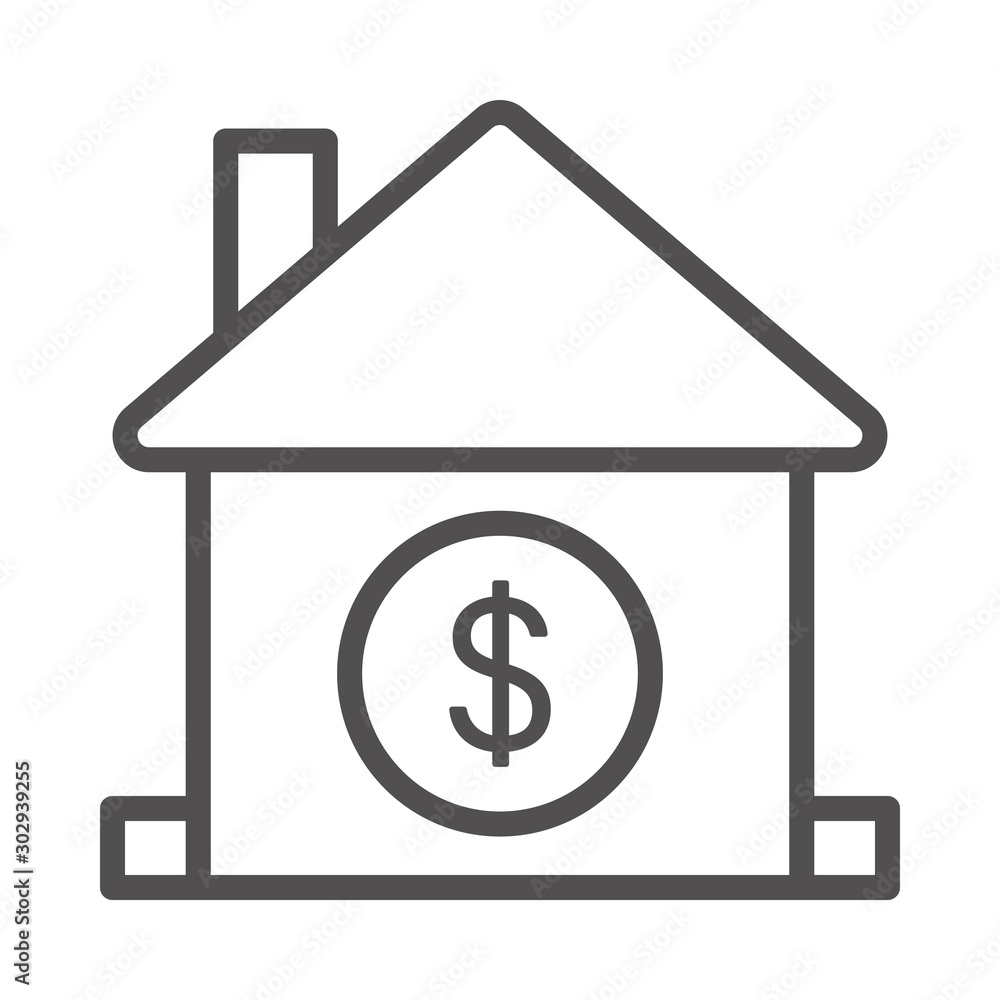 Property Value Vector illustration. Quality design element Line Icon. Property Value Vector illustration. Quality design element Line Icon.
