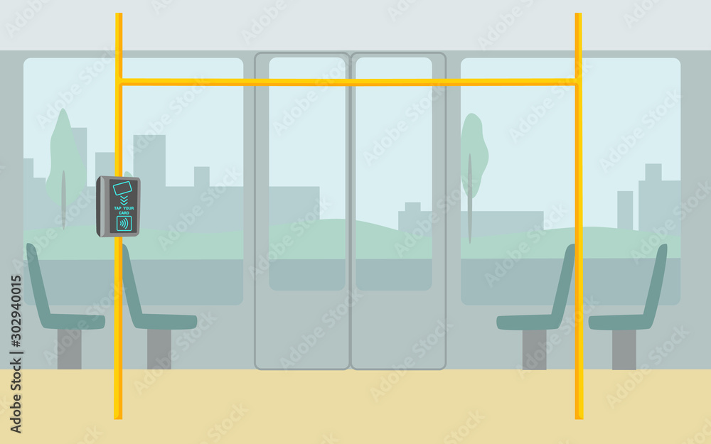 Metro, bus, subway ticket validator flat vector illustration. Wireless, contactless, cashless payments, rfid nfc concept. Public transport nfc payment. Payment of a travel card or phone in transport. Metro, bus, subway ticket validator flat vector illustration. Wireless, contactless, cashless payments, rfid nfc concept. Public transport nfc payment. Payment of a travel card or phone in transport.