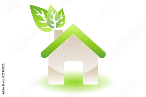 Eco home illustration