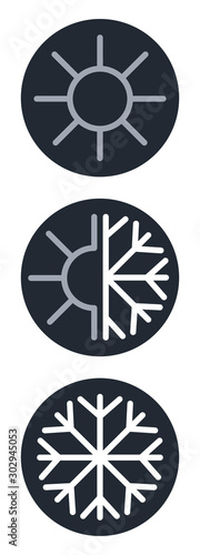 pictos chaleur-froid