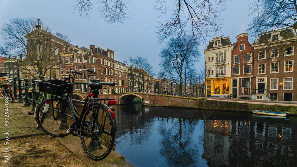 An Amsterdam Canal Landscape