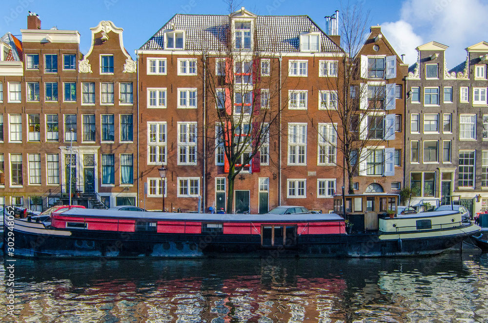 An Amsterdam Canal Landscape