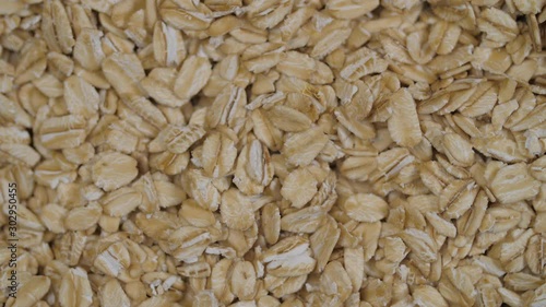 Steel-cut oats spread out flat spinning 02