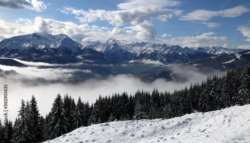Fototapeta premium Romantische Winterlandschaft.