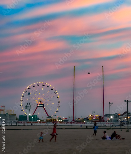 Sunset over Ocean City photo