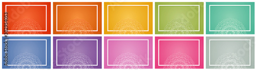 Background templates with mandala designs