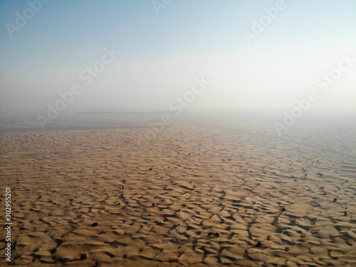 Dubai, Dubai / United Arab Emirates / 10 19 2019: Al Qudra dunes in dubai