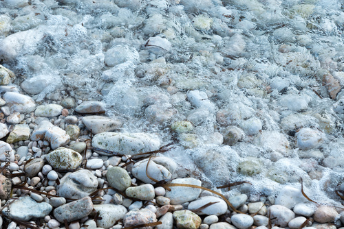 shore with stones