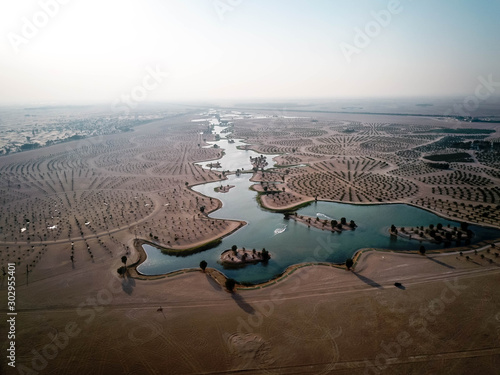 Dubai, Dubai / United Arab Emirates / 10 19 2019: Al Qudra Lakes in Dubai © Jarrod