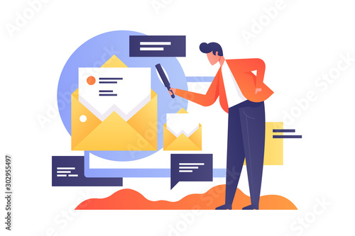 Email search via internet app