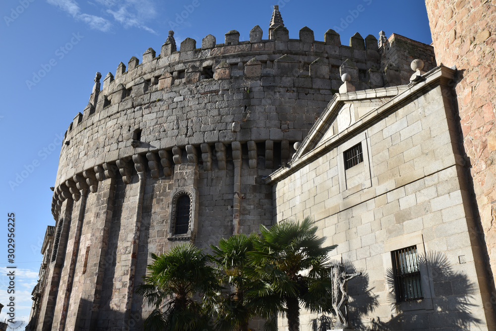 Abside fortifiée de la cathédrale d'Avila, Espagne