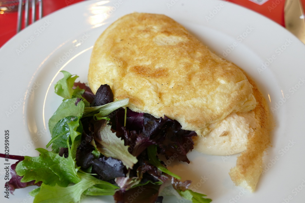 モンサンミッシェル ふわふわオムレツ フランス料理 Stock Photo Adobe Stock