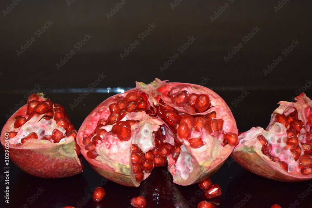Red Open Cut Pomegranate Red Open Cut Pomegranate