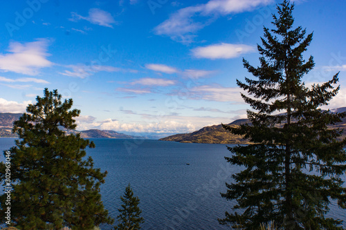 scenic view of Okanagan Lake landscape