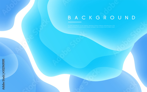 Abstract minimalist vector background with liquid bubble shapes