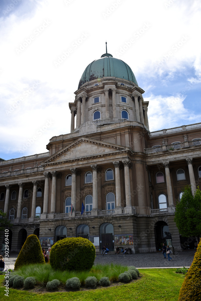 Landmark Hungarian National Gallery in Budapest