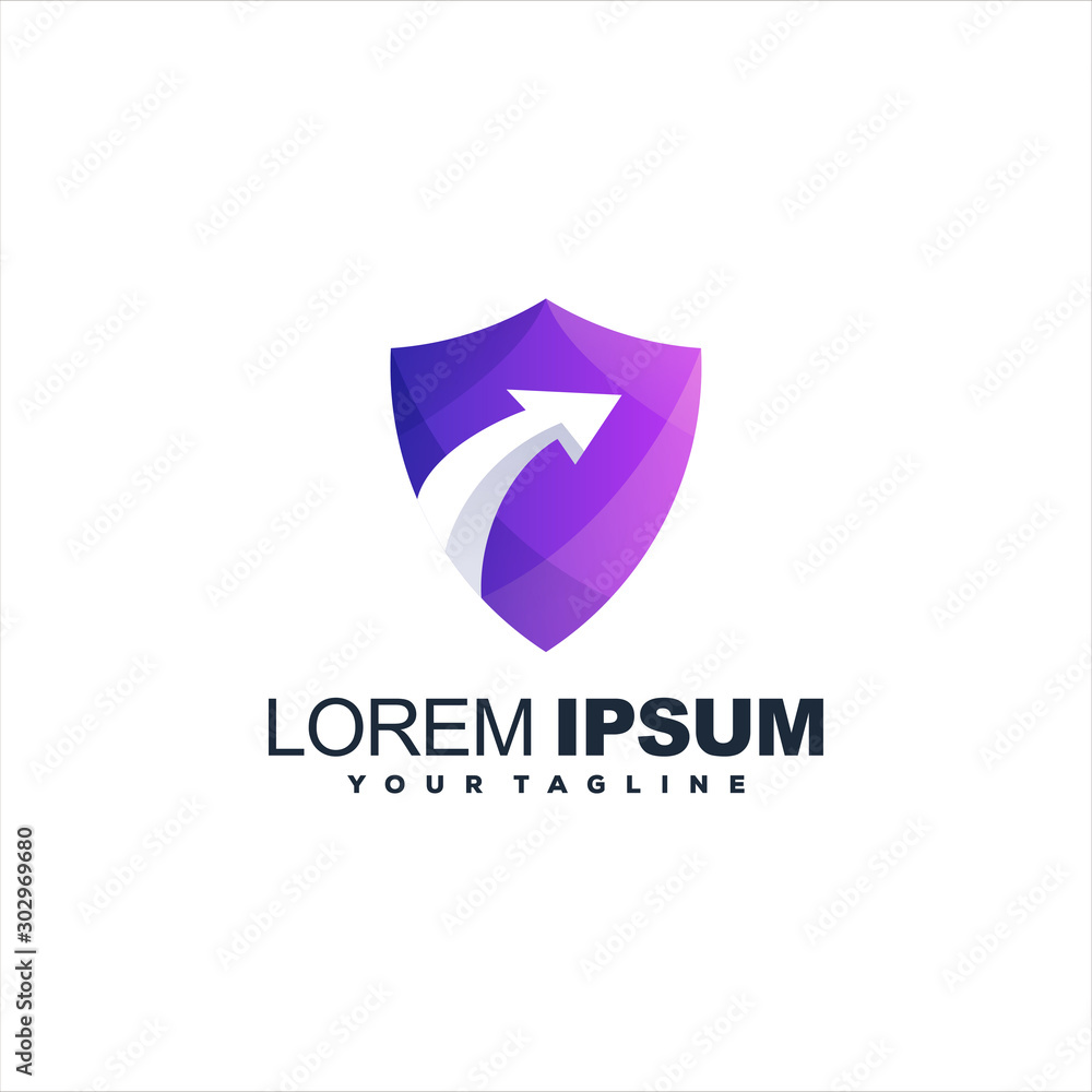 awesome arrow gradient logo design awesome arrow gradient logo design