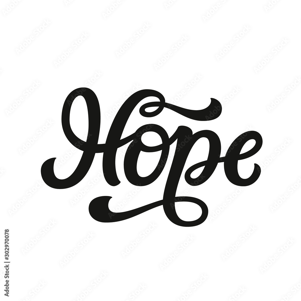 Hope. Hand letterung Hope. Hand letterung
