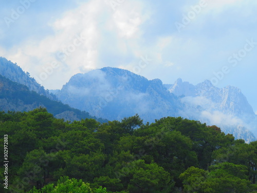 panoramic view of the mountains