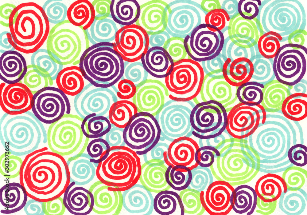 Abstract marker illustration geometric colourful background Abstract marker illustration geometric colourful background