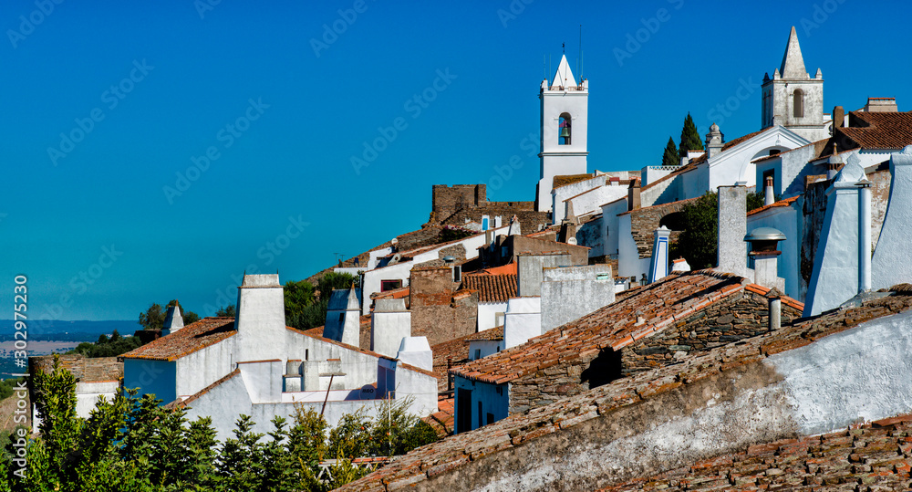 Vue des toits de Monsaraz, Portugal